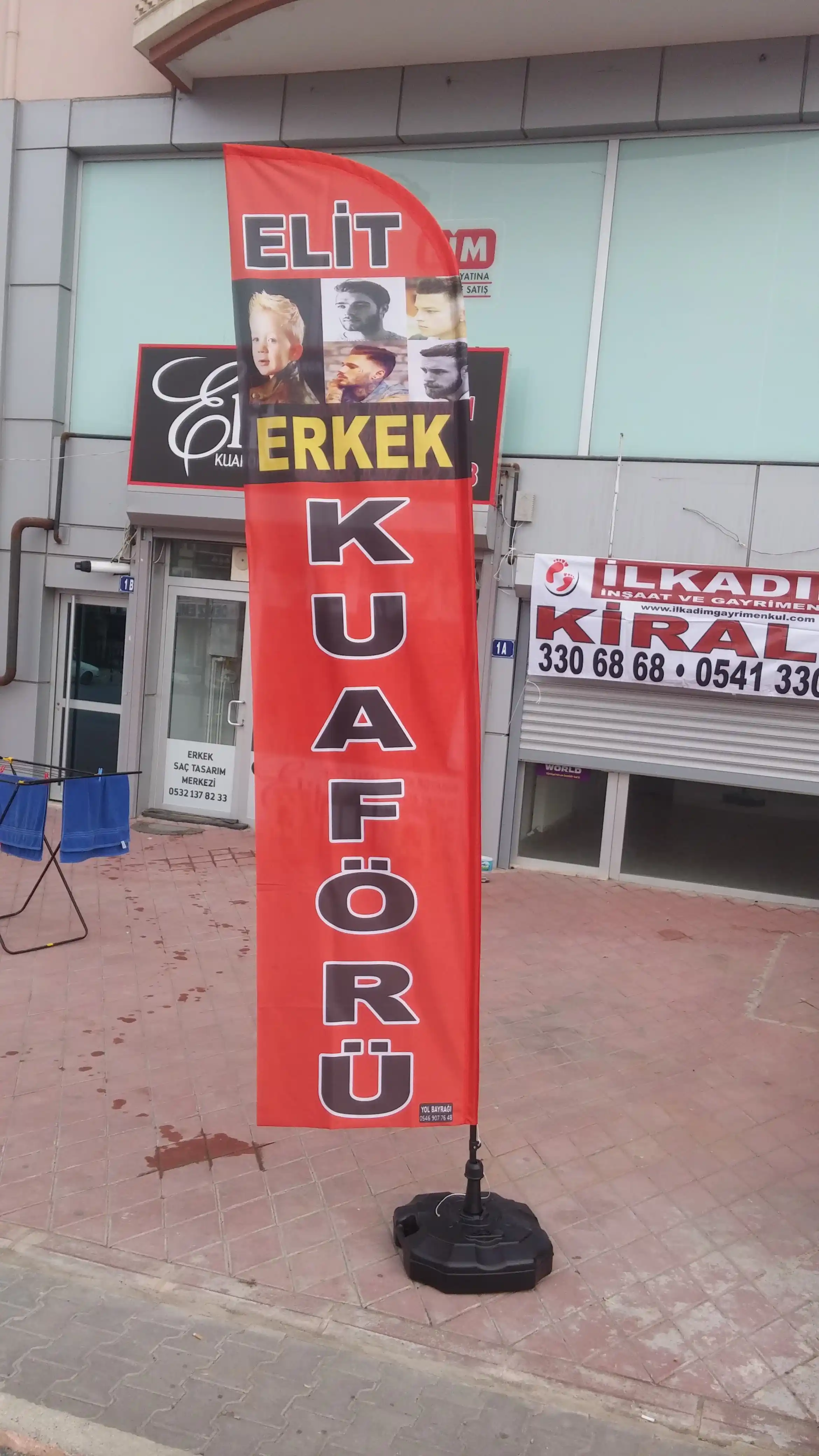 Erkek Kuaförü Yelken Bayrağı-5
