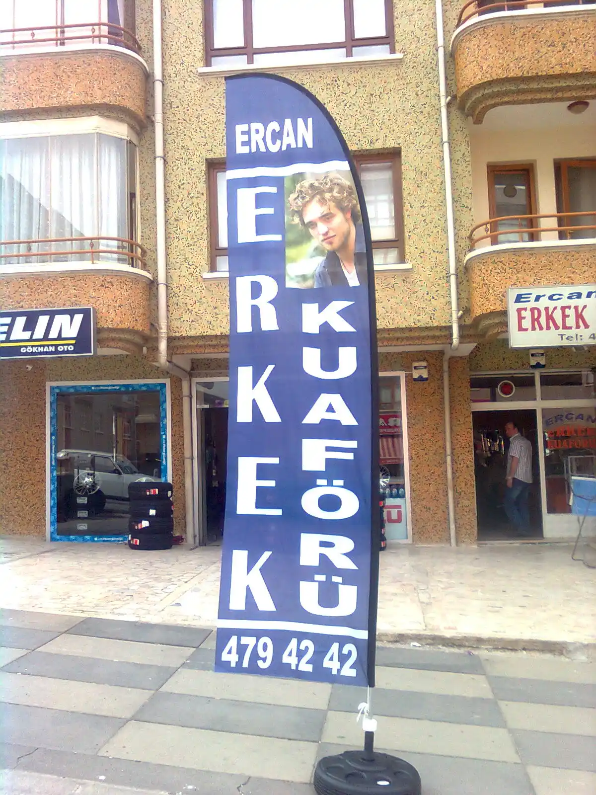 Erkek Kuaförü Yelken Bayrağı-8